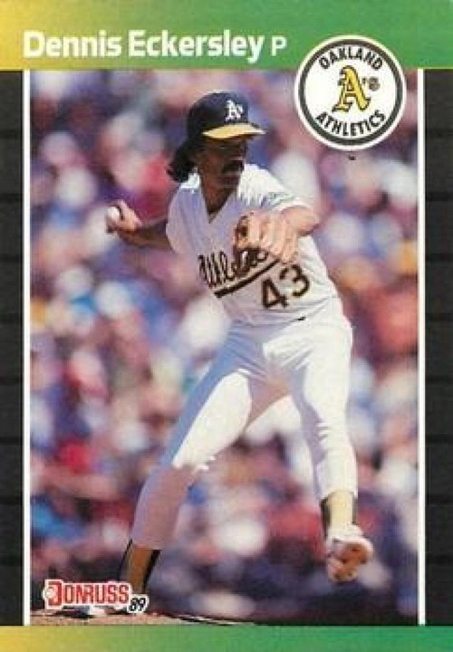 1989 A's Mother's #10 Dennis Eckersley - NM-MT