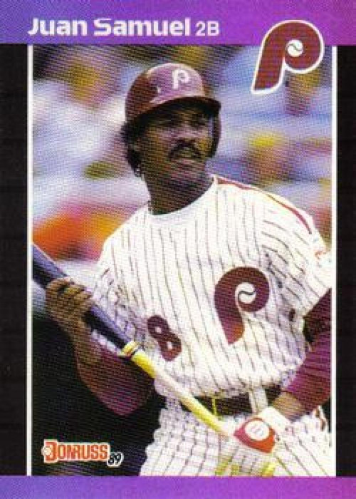 1988 Donruss #288 Juan Samuel NM-MT Philadelphia Phillies - Under