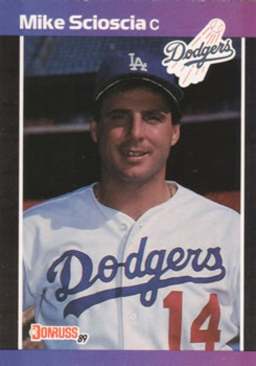 1990 Donruss #316 Mike Scioscia NM-MT Los Angeles Dodgers - Under