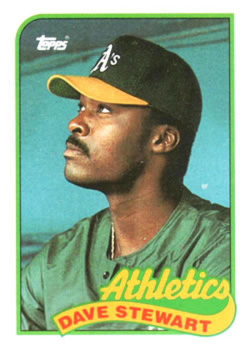 1989 Donruss #214 Dave Stewart NM-MT Oakland Athletics - Under the