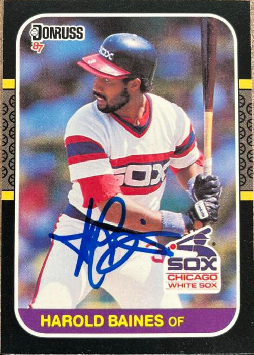 Harold Baines Autographed 1990 Donruss #402 - Under the Radar Sports