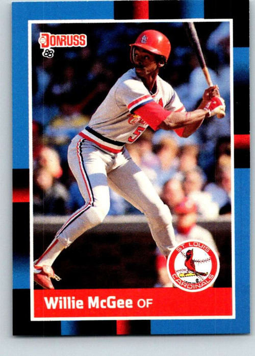 1988 Topps #160 Willie McGee NM-MT St. Louis Cardinals - Under the