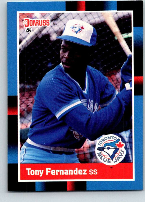 Tony Fernandez #290 Topps 1988 Baseball Card (Toronto Blue Jays) VG