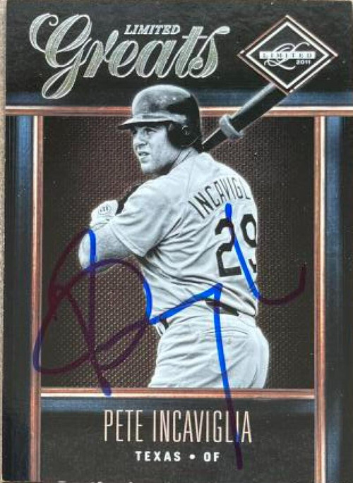 Pete Incaviglia Signed 2011 TriStar Obak Baseball Card - Oklahoma