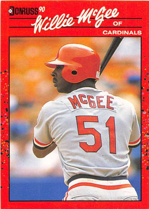 1988 Topps #160 Willie McGee NM-MT St. Louis Cardinals - Under the