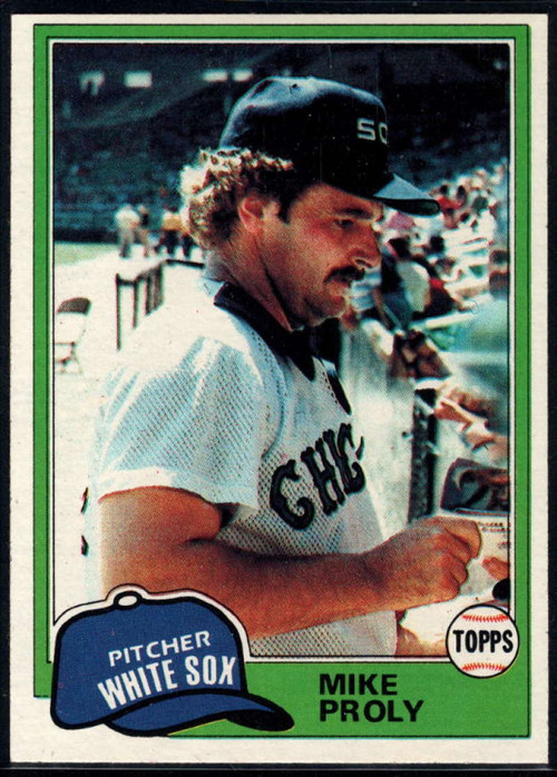 1981 Topps #292 Mike Squires VG Chicago White Sox