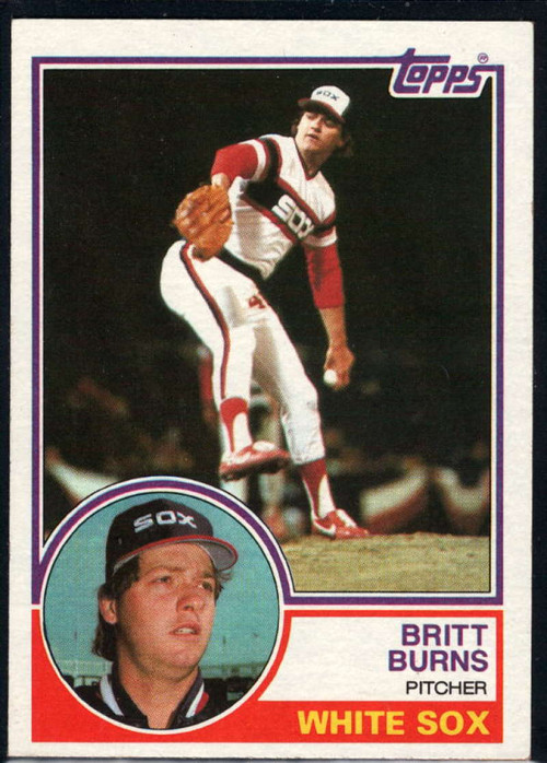 1985 Topps #338 Britt Burns VG Chicago White Sox