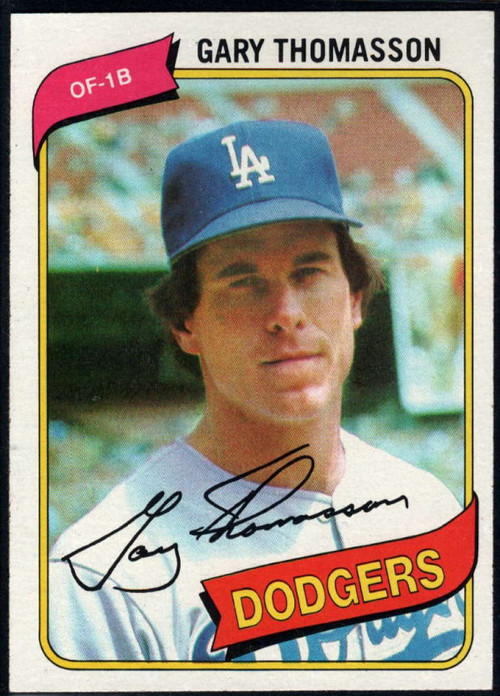 1980 Topps 127 Gary Thomasson VG Los Angeles Dodgers Under the Radar