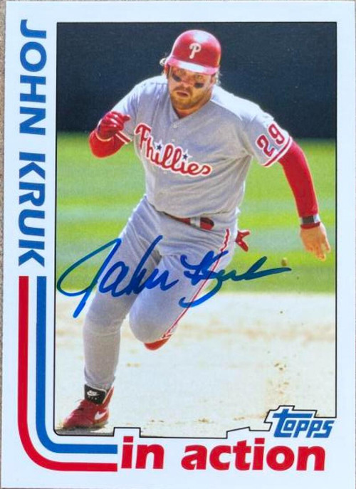 John Kruk Signed 2022 Topps Archives Snapshots B&W Baseball Card -  Philadelphia Phillies