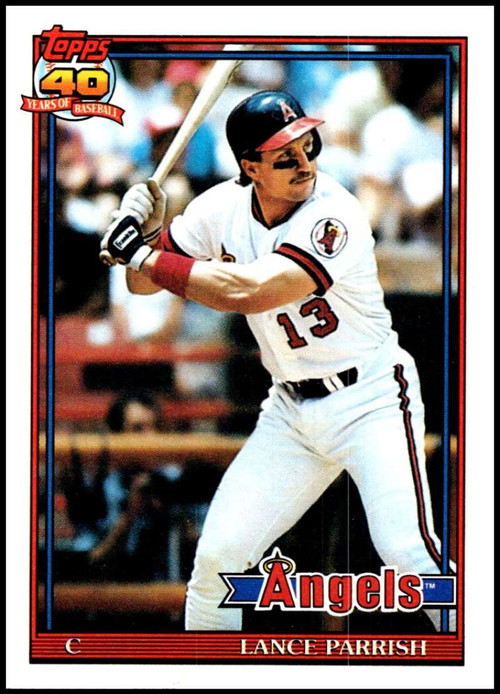 Lance Parrish - Angels #135 Donruss 1991 Baseball Trading Card