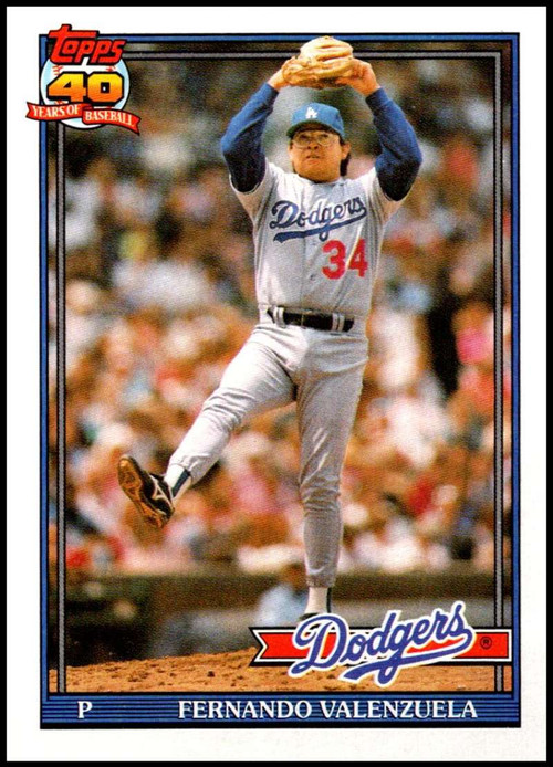  1983 Topps Baseball #40 Fernando Valenzuela Los Angeles Dodgers  Official MLB Trading Card From The Topps Company in Raw (EX or Better)  Condition : Collectibles & Fine Art