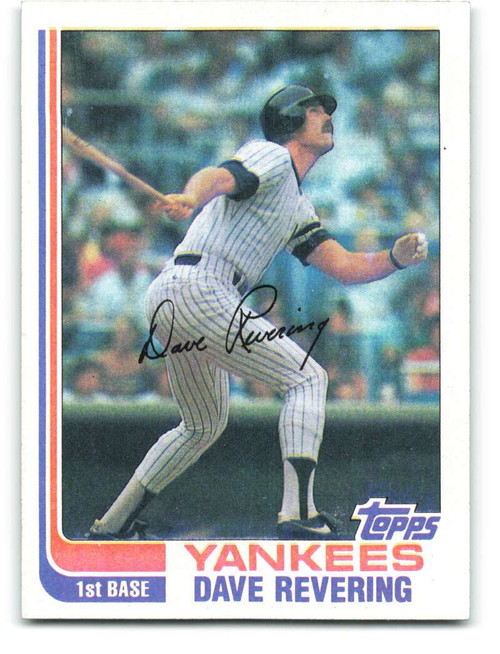 1982 Topps #109 Dave Revering VG New York Yankees - Under the Radar Sports