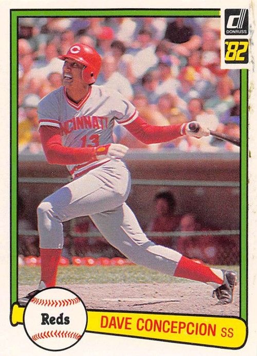  1982 Topps # 661 In Action Dave Concepcion Cincinnati