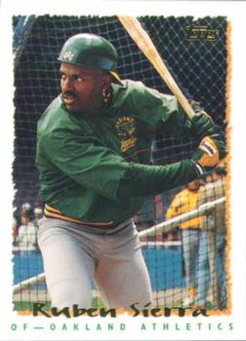 1994 Donruss #33 Ruben Sierra VG Oakland Athletics - Under the