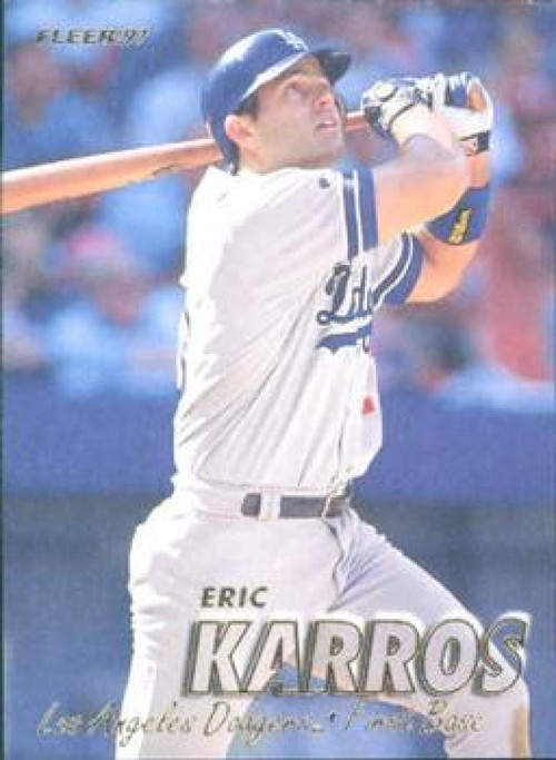 1997 Topps #321 Eric Karros VG Los Angeles Dodgers - Under the Radar Sports