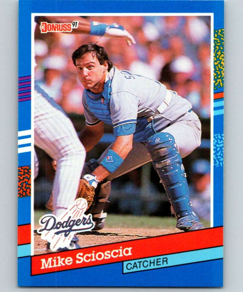 1991 Topps #404 All-Star Mike Scioscia