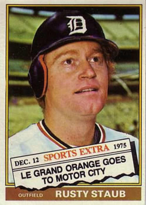  1977 Topps # 420 Rusty Staub Detroit Tigers (Baseball Card)  VG/EX Tigers : Collectibles & Fine Art