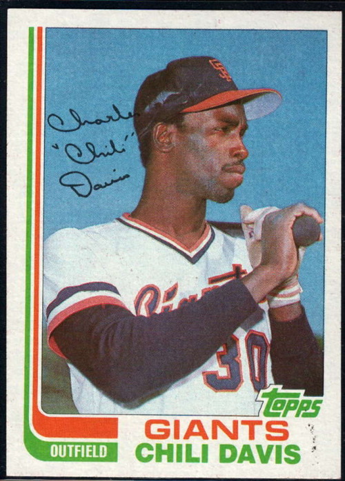 1982 Topps Traded 23T Chili Davis VG San Francisco Giants Under the