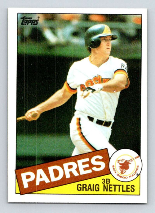 1985 Donruss/Leaf #177 Graig Nettles VG San Diego Padres - Under