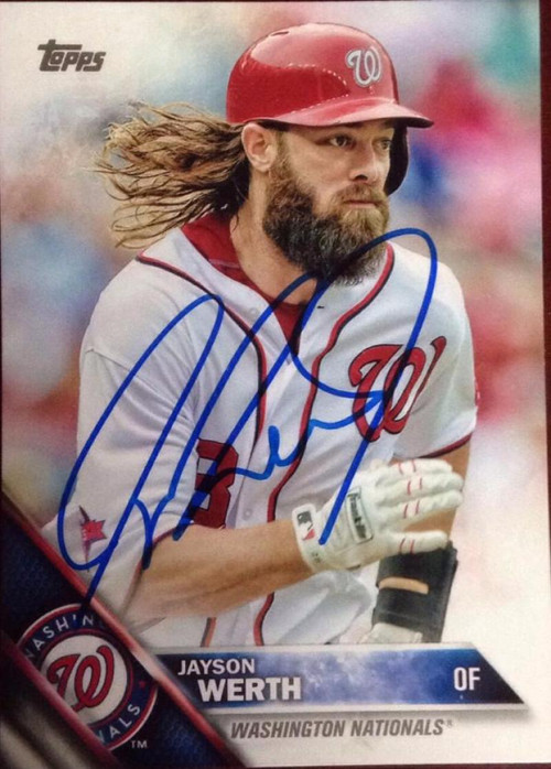 Jayson Werth Autographed 2000 Topps #448