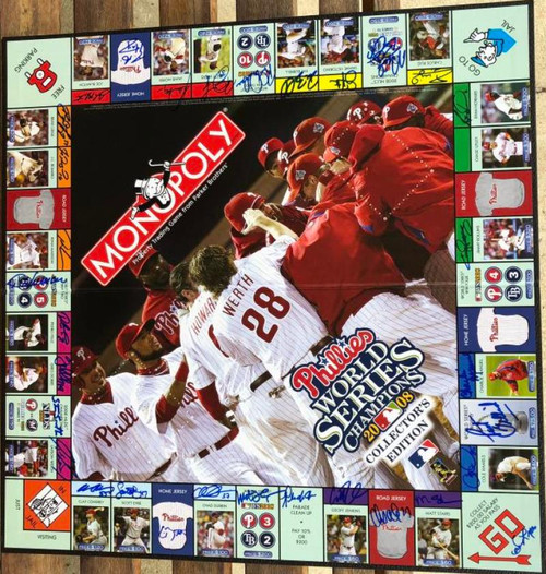 1980 Phillies Philly Word Art 16 x 20 signed by 31 Players and Coaches -  Under the Radar Sports