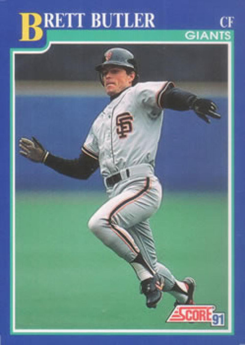 Brett Butler #325 Topps 1991 Baseball Card (San Francisco Giants) VG