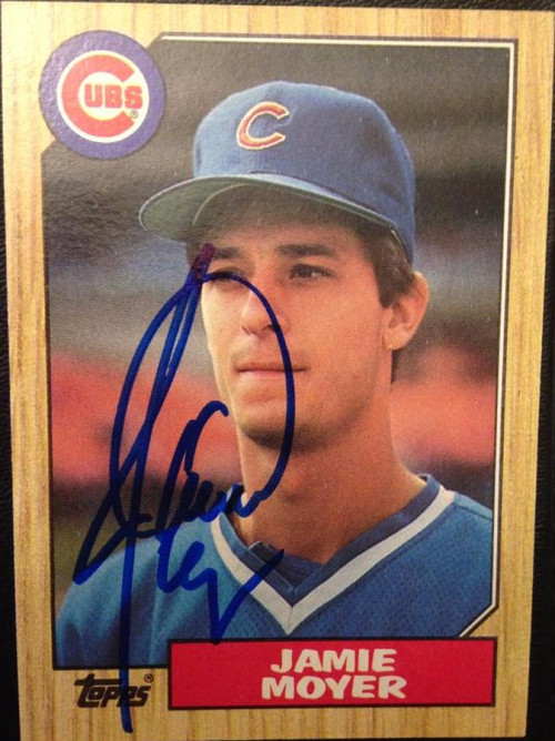 Jamie Moyer Autographed 1987 Fleer #570 Rookie Card