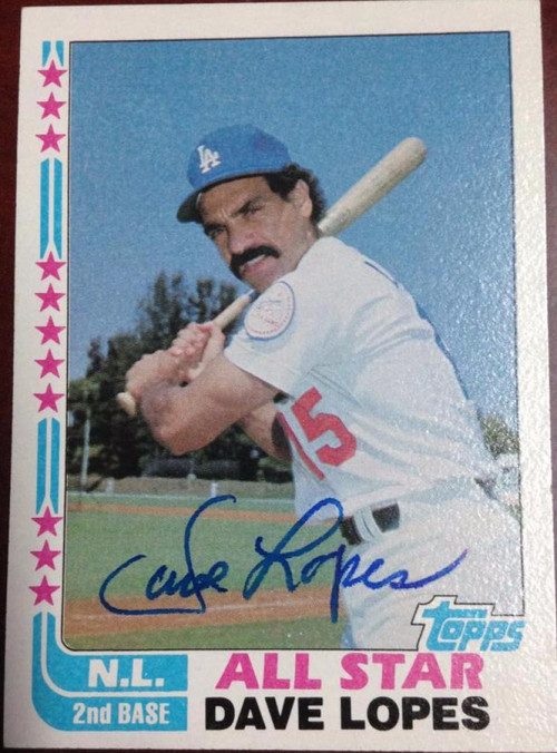 1982 Topps #740 Davey Lopes VG Los Angeles Dodgers - Under the