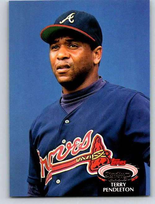 1991 Stadium Club #327 Terry Pendleton VG Atlanta Braves