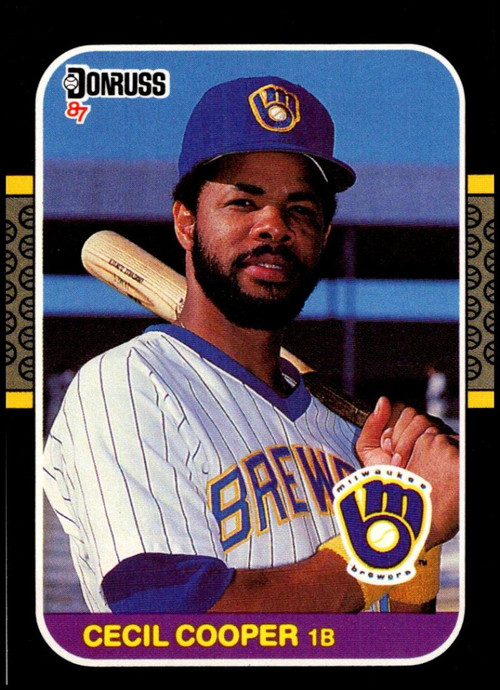 1982 Donruss #258 Cecil Cooper VG Milwaukee Brewers - Under the Radar Sports