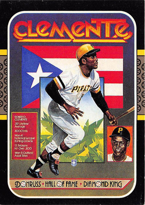  1987 Topps # 313 Turn Back The Clock Roberto Clemente