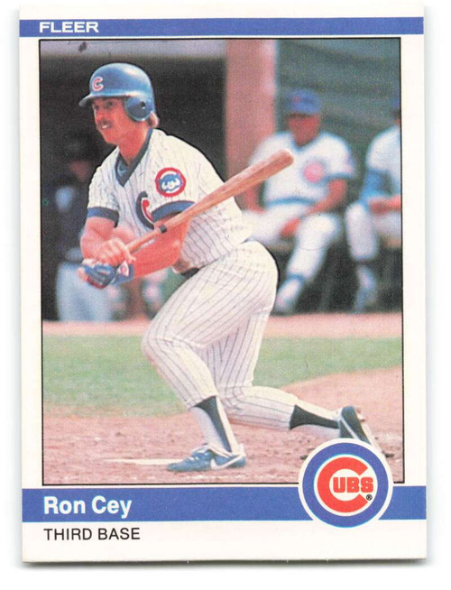 1985 Fleer Ron Cey #52 Chicago Cubs Baseball Card