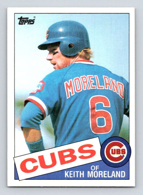 1985 Fleer Keith Moreland . Chicago Cubs #62