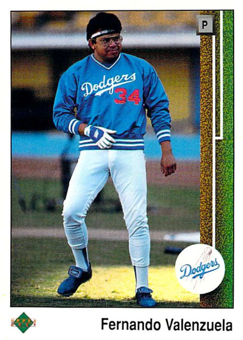 1989 Score #437 Fernando Valenzuela VG Los Angeles Dodgers - Under