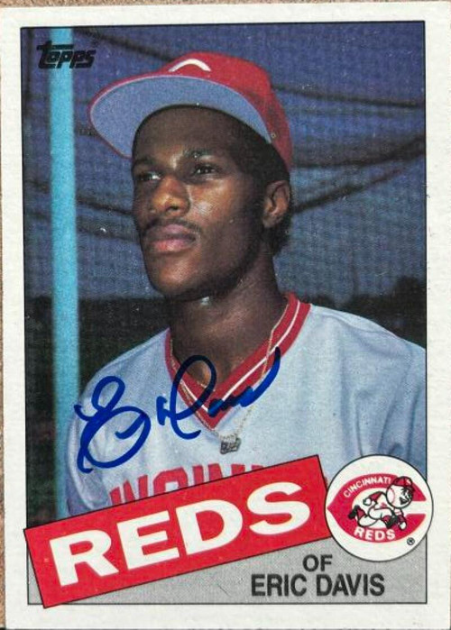 Eric Davis Autographed 1996 Kahn's Cincinnati Reds #NNO - Under