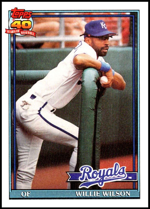 #609 Willie Wilson - Kansas City Royals - 1991 Upper Deck Baseball