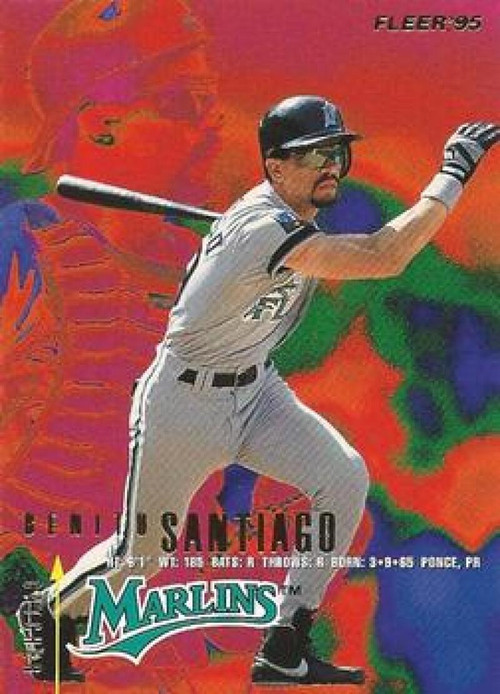 Benito Santiago 1995 Topps #160 Florida Marlins Baseball Card