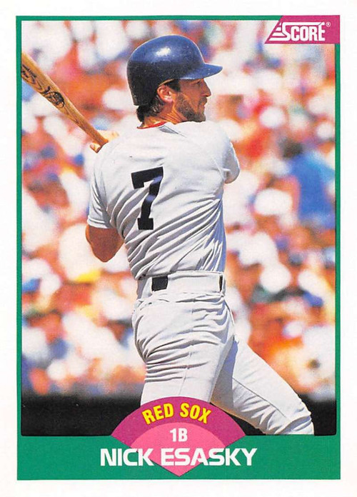 1989 Score Rookie/Traded #37T Nick Esasky VG Boston Red Sox