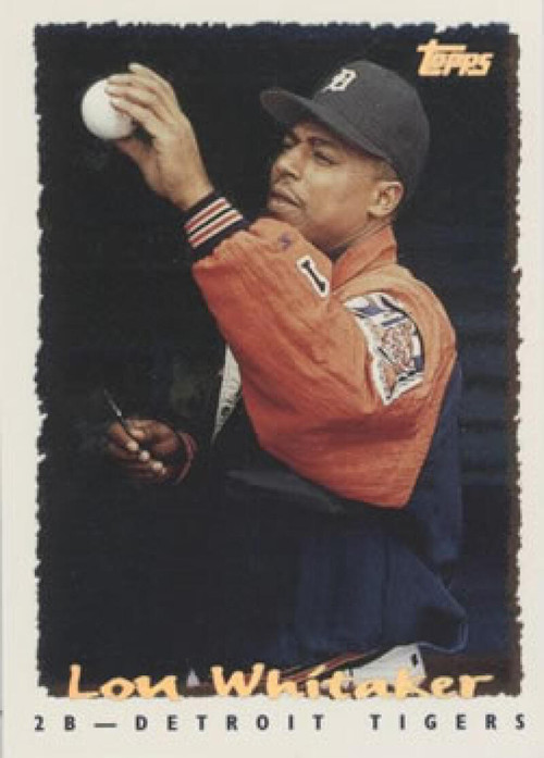 Lou Whitaker #145 Topps 1991 Baseball Card (Detroit Tigers) VG