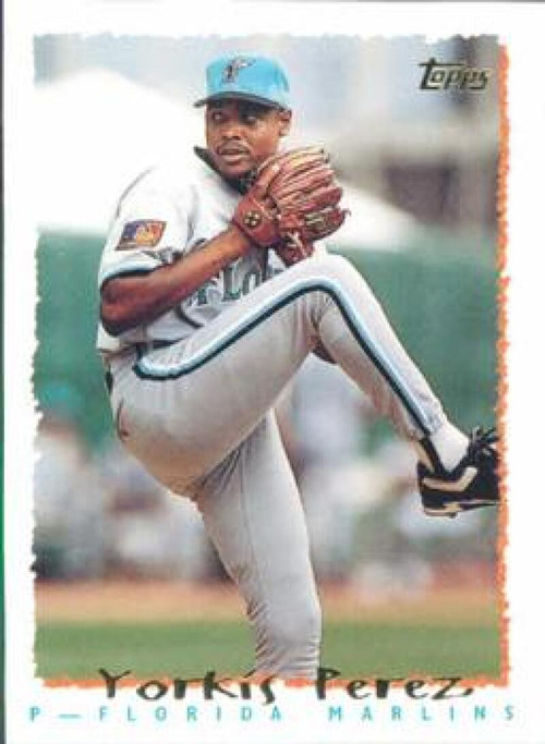 1995 Fleer #339 Yorkis Perez VG Florida Marlins - Under the Radar Sports