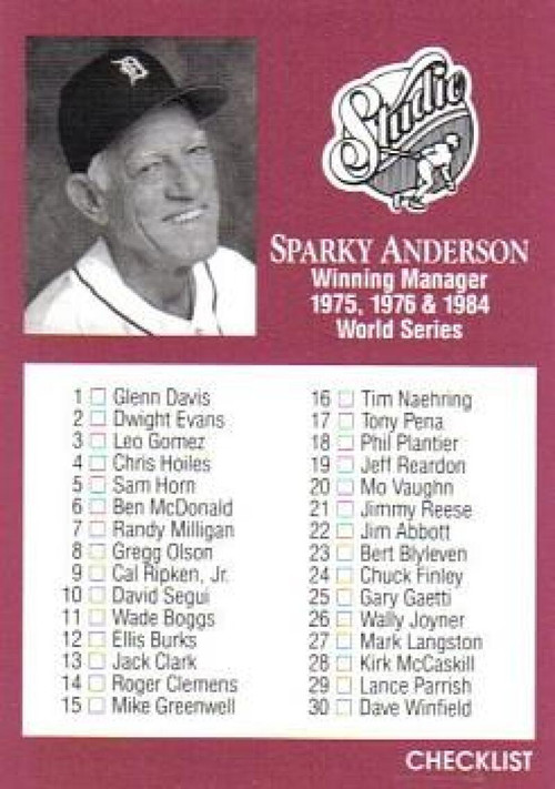 1981 Donruss #370 Sparky Anderson MG NM-MT Detroit Tigers - Under the Radar  Sports