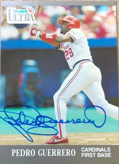 Pedro Guerrero 1991 Fleer #634 St. Louis Cardinals Baseball Card