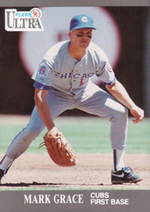 Mark Grace #520 Topps 1991 Baseball Card (Chicago Cubs) VG