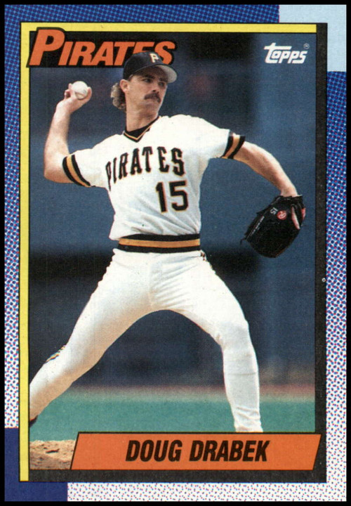 1990 Score #505 Doug Drabek VG Pittsburgh Pirates - Under the