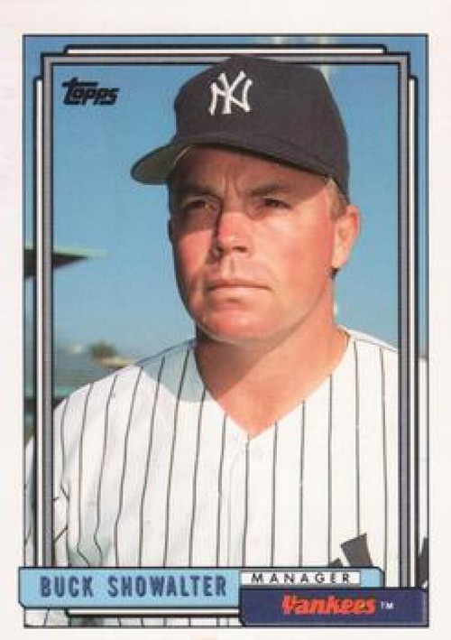 BUCK SHOWALTER 1992 TOPPS ROOKIE SIGNED AUTOGRAPHED CARD YANKEES BAS  AUTHENTIC