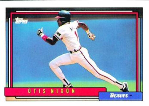 1992 Upper Deck #451 Otis Nixon VG Atlanta Braves