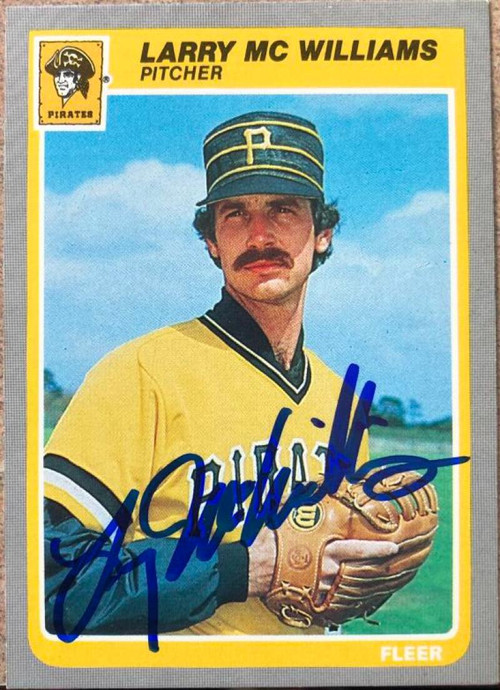 Larry McWilliams Autographed 1985 Topps Card #183 Pittsburgh