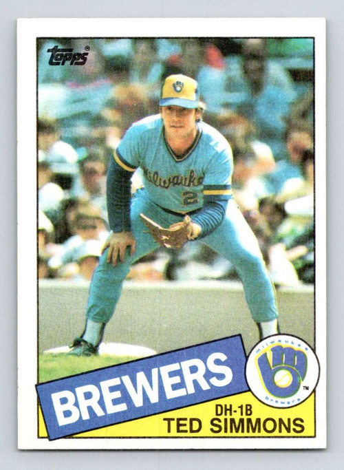 1985 Fleer #596 Ted Simmons VG Milwaukee Brewers - Under the Radar