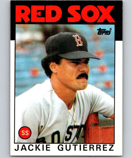 1986 Donruss Jackie Gutierrez Rookie Boston Red Sox #335