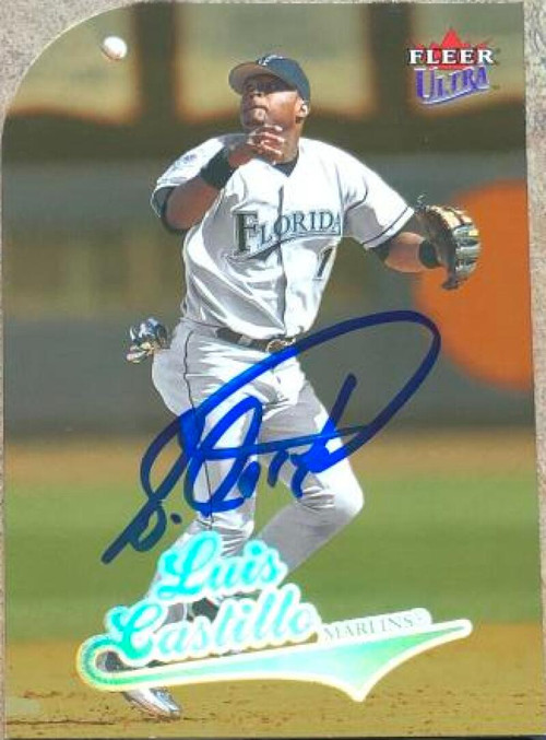 Luis Castillo Signed 1997 Fleer Ultra Gold Medallion Baseball Card -  Florida Marlins